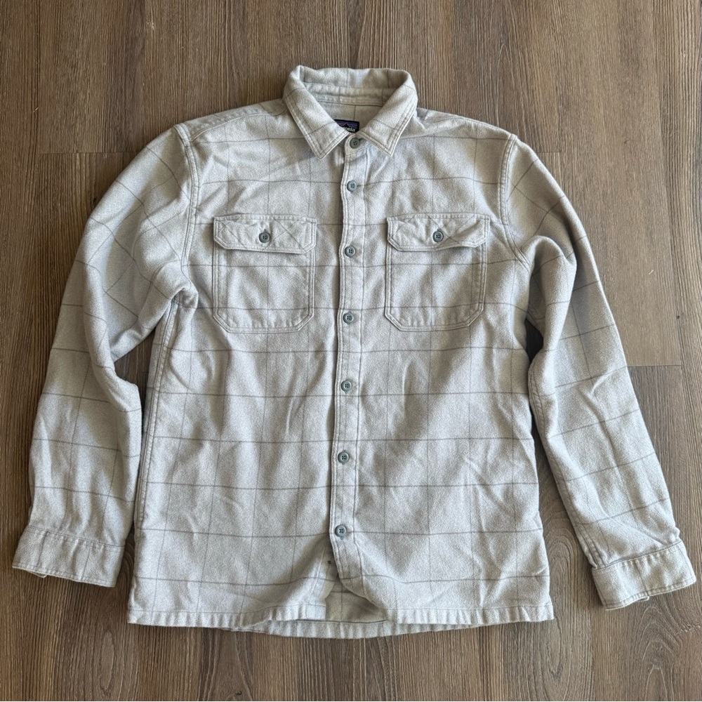 Patagonia Fjord Flannel - Grey Plaid, Medium